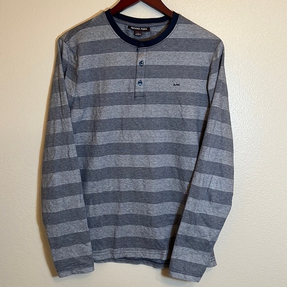 𝅺MICHAEL Kors Striped Long Sleeve Shirt - Picture 1 of 15